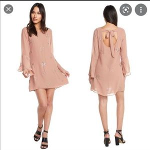 BLACK Chaser beaded star peplum dress